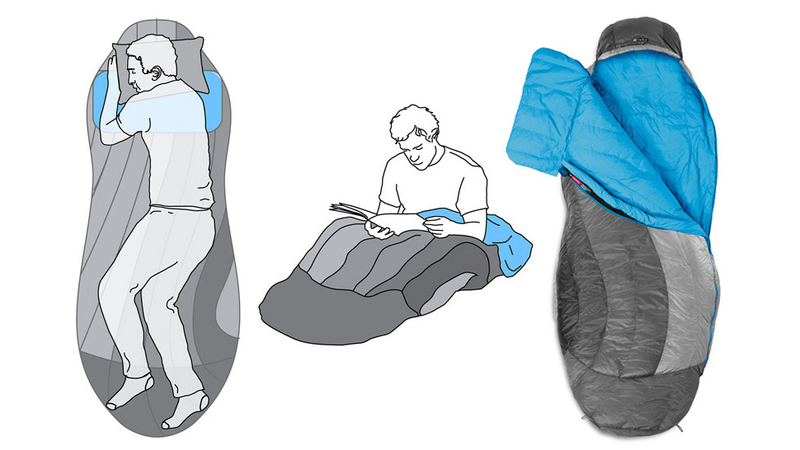 Illustration for article titled A Simple Design Tweak Makes Sleeping Bags Less Like Straitjackets